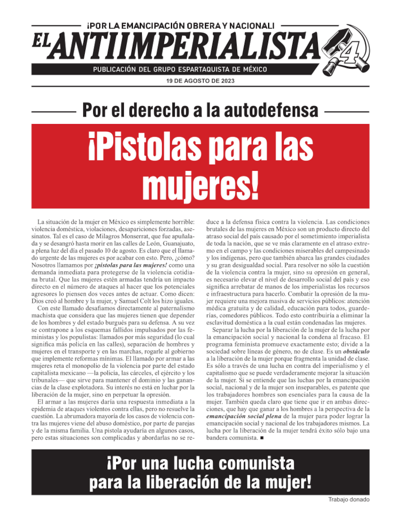 El Antiimperialista supplement  |  19 August 2023