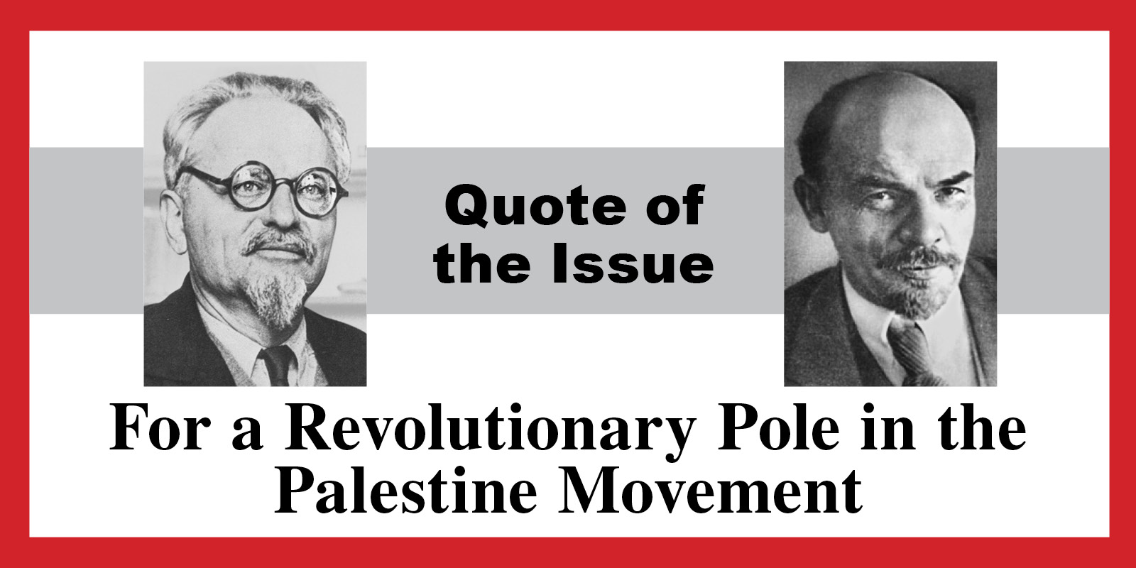 For a Revolutionary Pole in the Palestine Movement