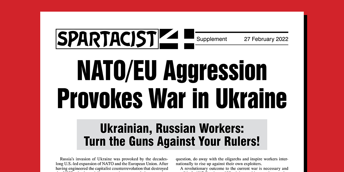 NATO/EU Aggression Provokes War in Ukraine