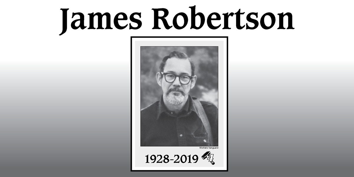 James Robertson: 1928-2019