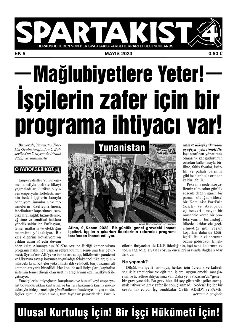 Spartakist (Türkçe Ek) n. 5  |  1 maggio 2023